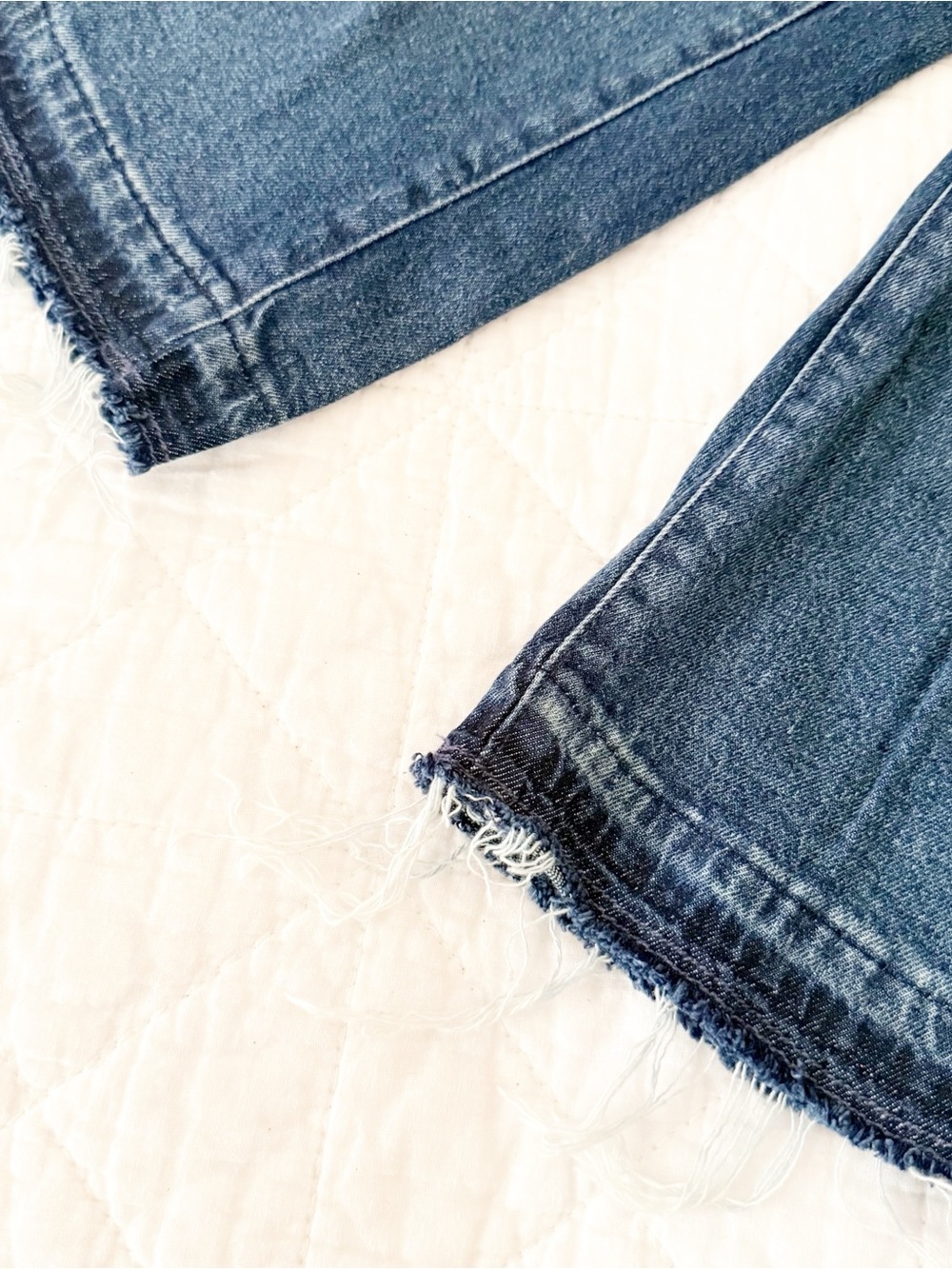 NEW GAP 4 Kids Dark Blue Denim Jeans with Raw Hem NWOT - Picture 2 of 4